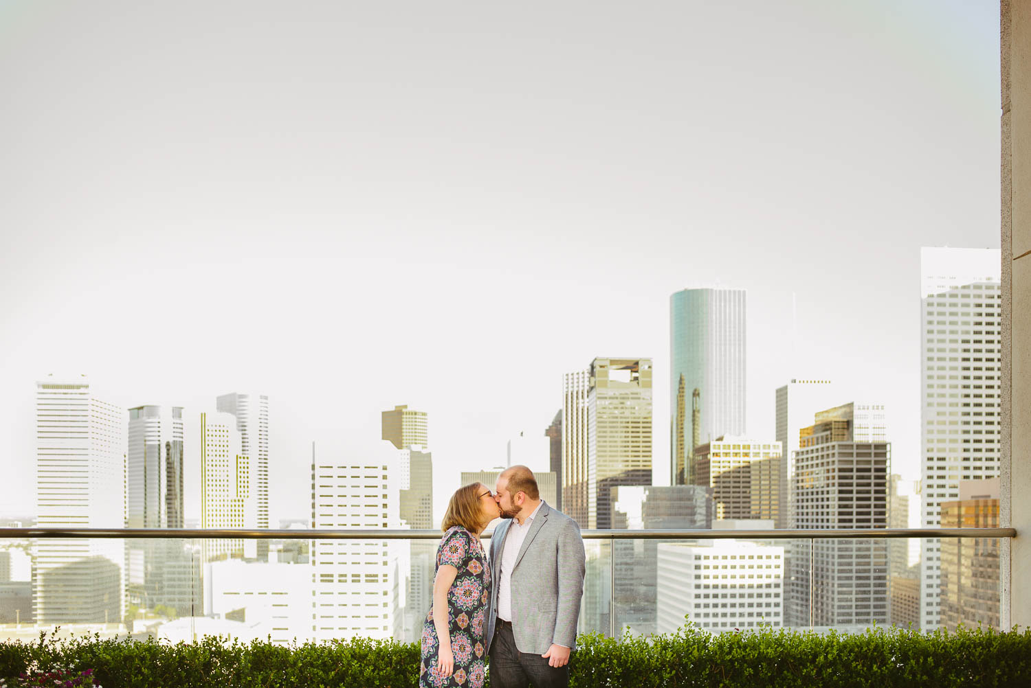 View from Hilton Americas Houston Engagement shoot Philip Thomas Photography