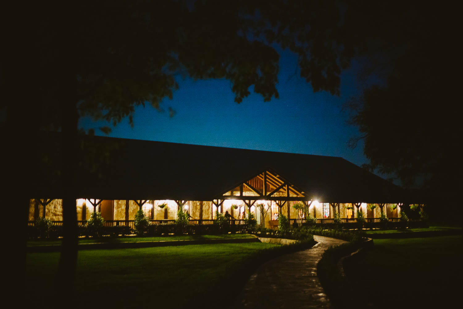 Nighttime dusk image of Pecan Springs Houston Texas photo by Philip Thomas Photography