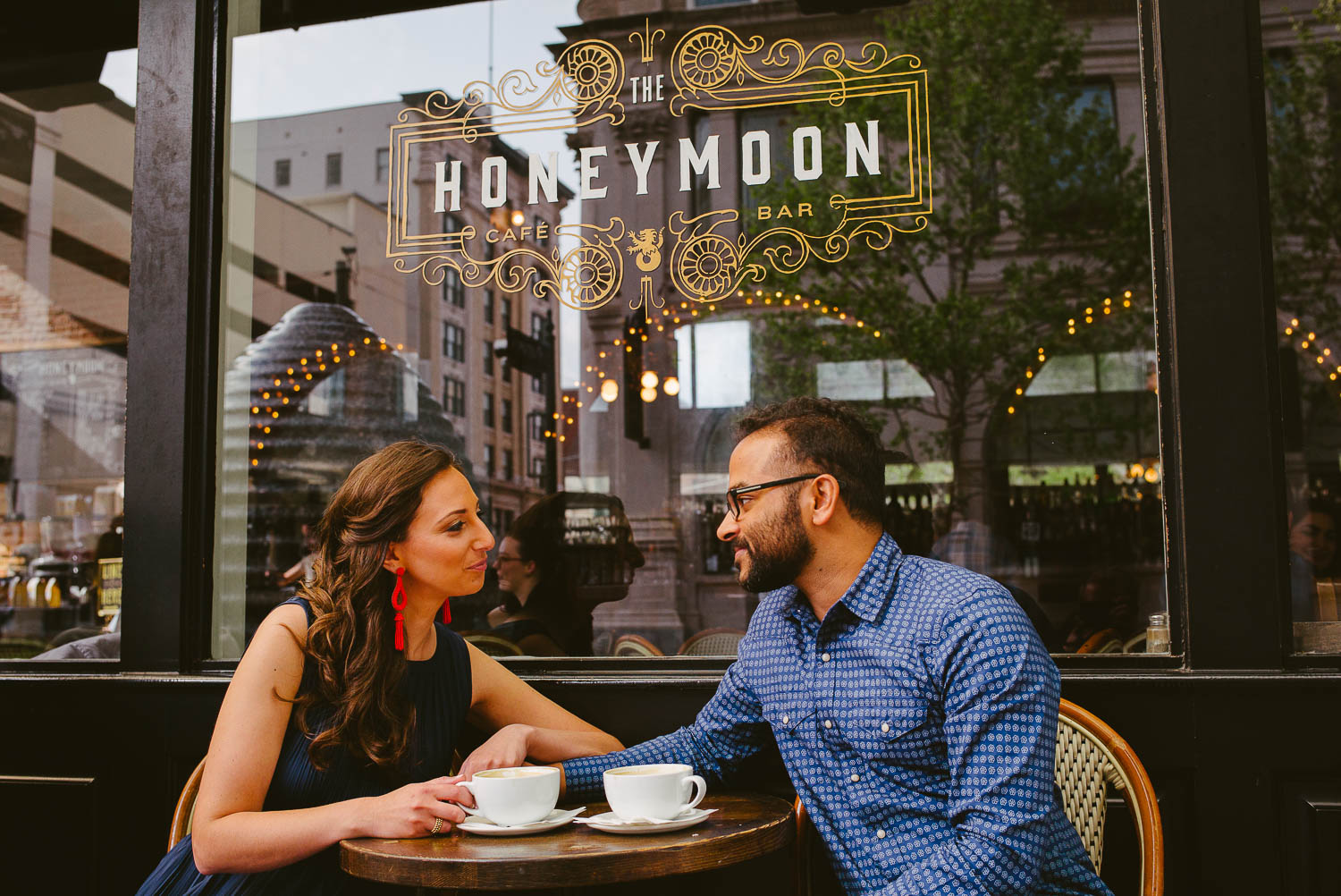 Honeymoon Cafe Engagement Session in Houston Texas