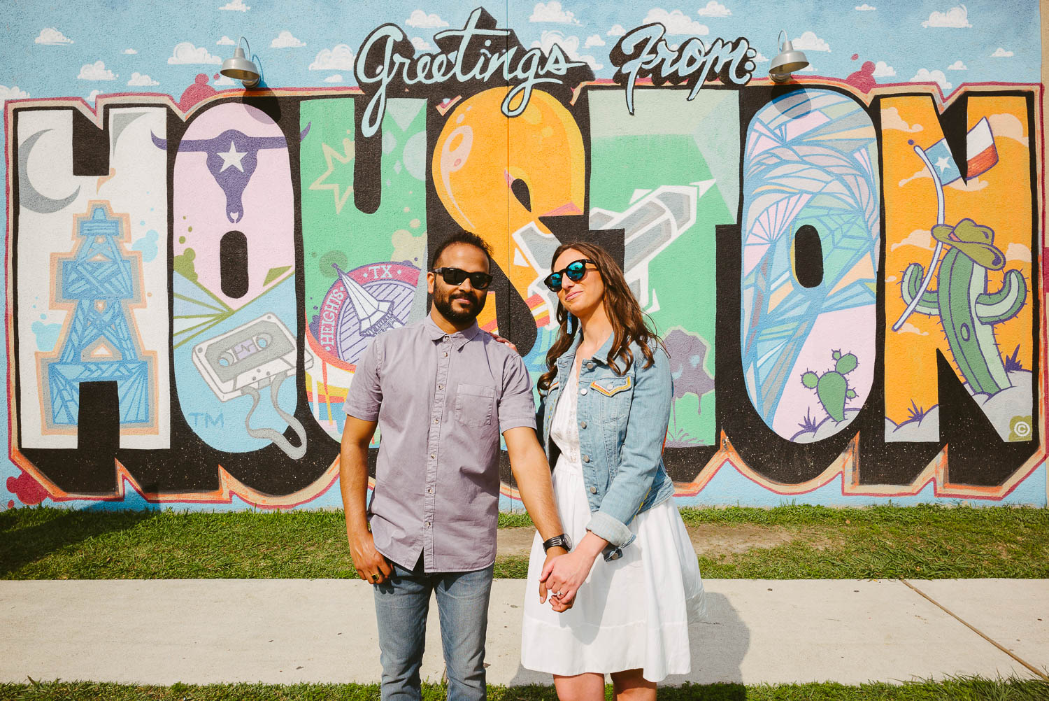 Houston engagement sign at Gelazzi Icea Cream