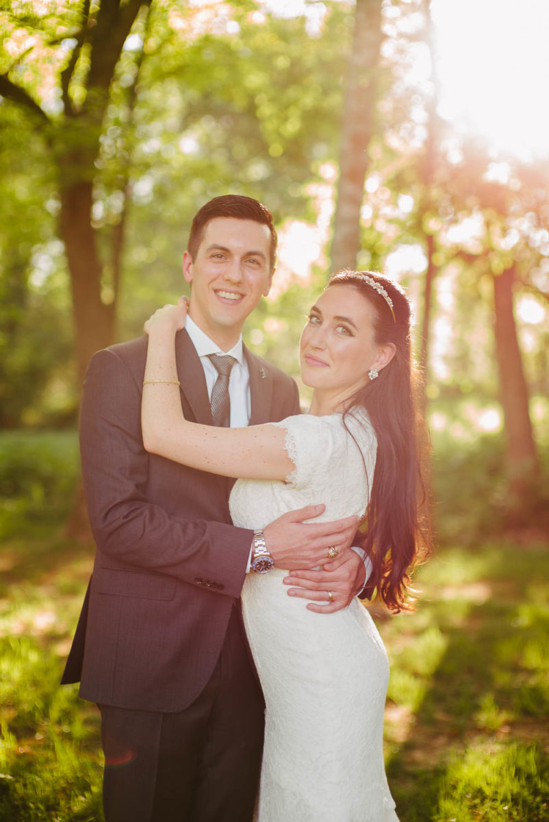 Couple pose for wedding portrait Pecan Springs Houston Texas photo by Philip Thomas Photography