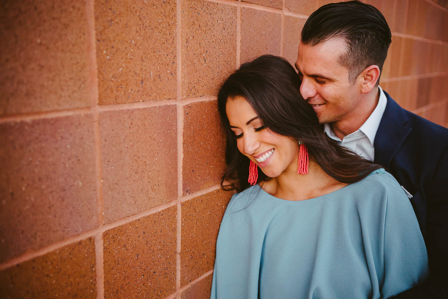 Library central show couple closeup Downtown San Antonio Engagement photos-07