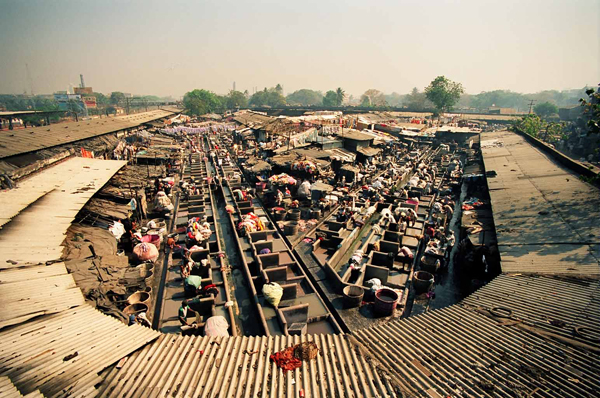 Outdoor laundry, Bombay, India 1995