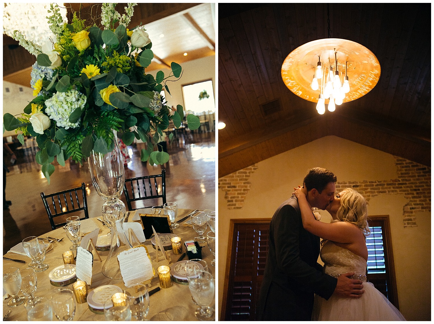 Bride pose under lights in the mens getting ready room Chandelier of Gruene Wedding Reception-25