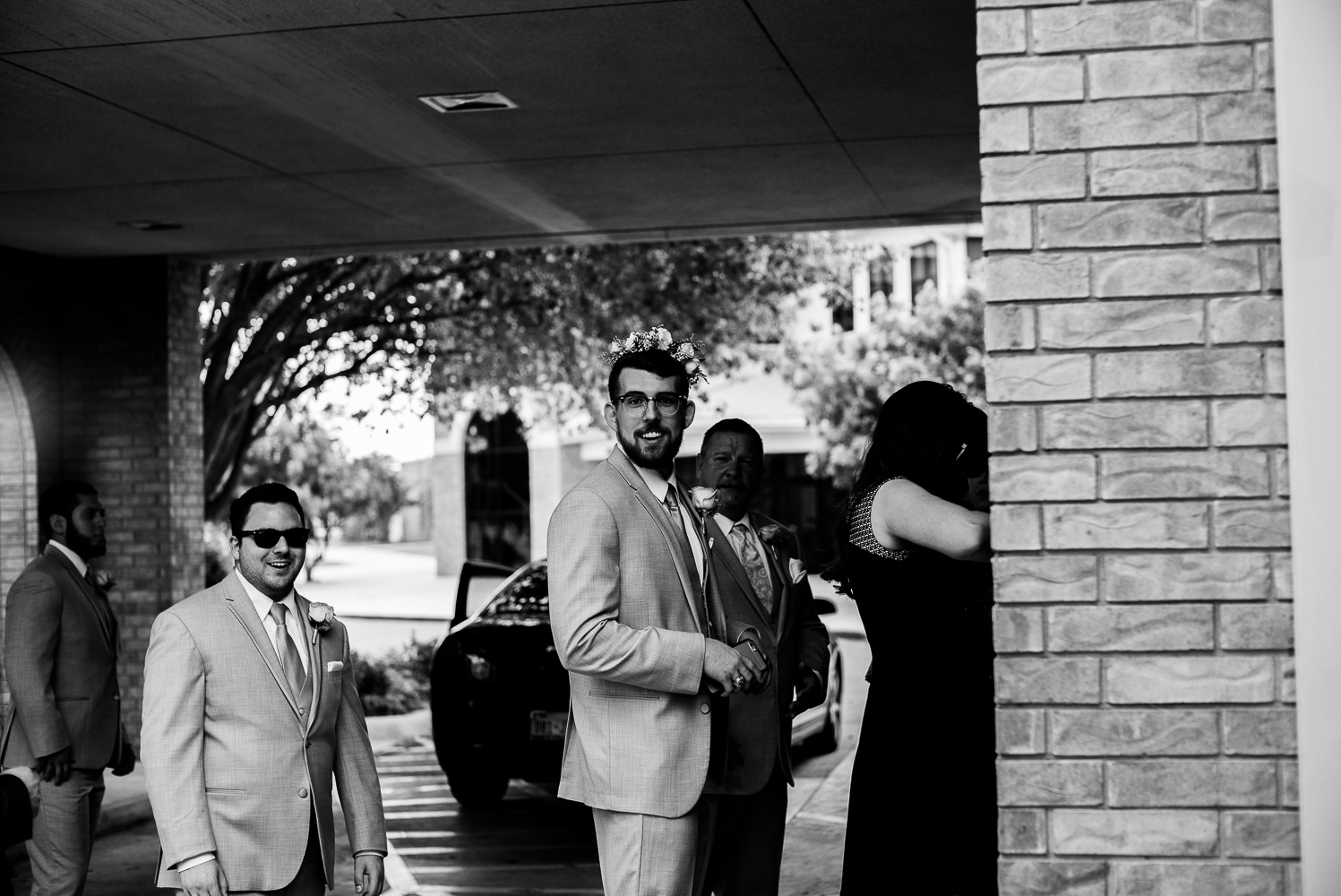 Best man wearing flowers Our Lady of Perpetual Help Wedding-23