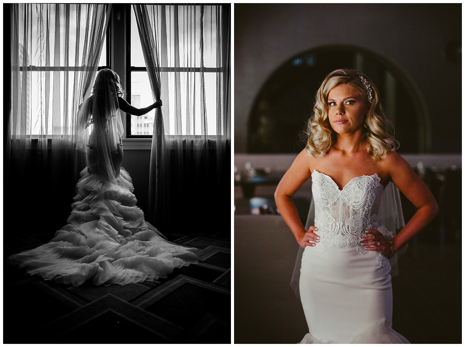 Super elegant and chic bride poses at St Anthony Hotel Wedding-11