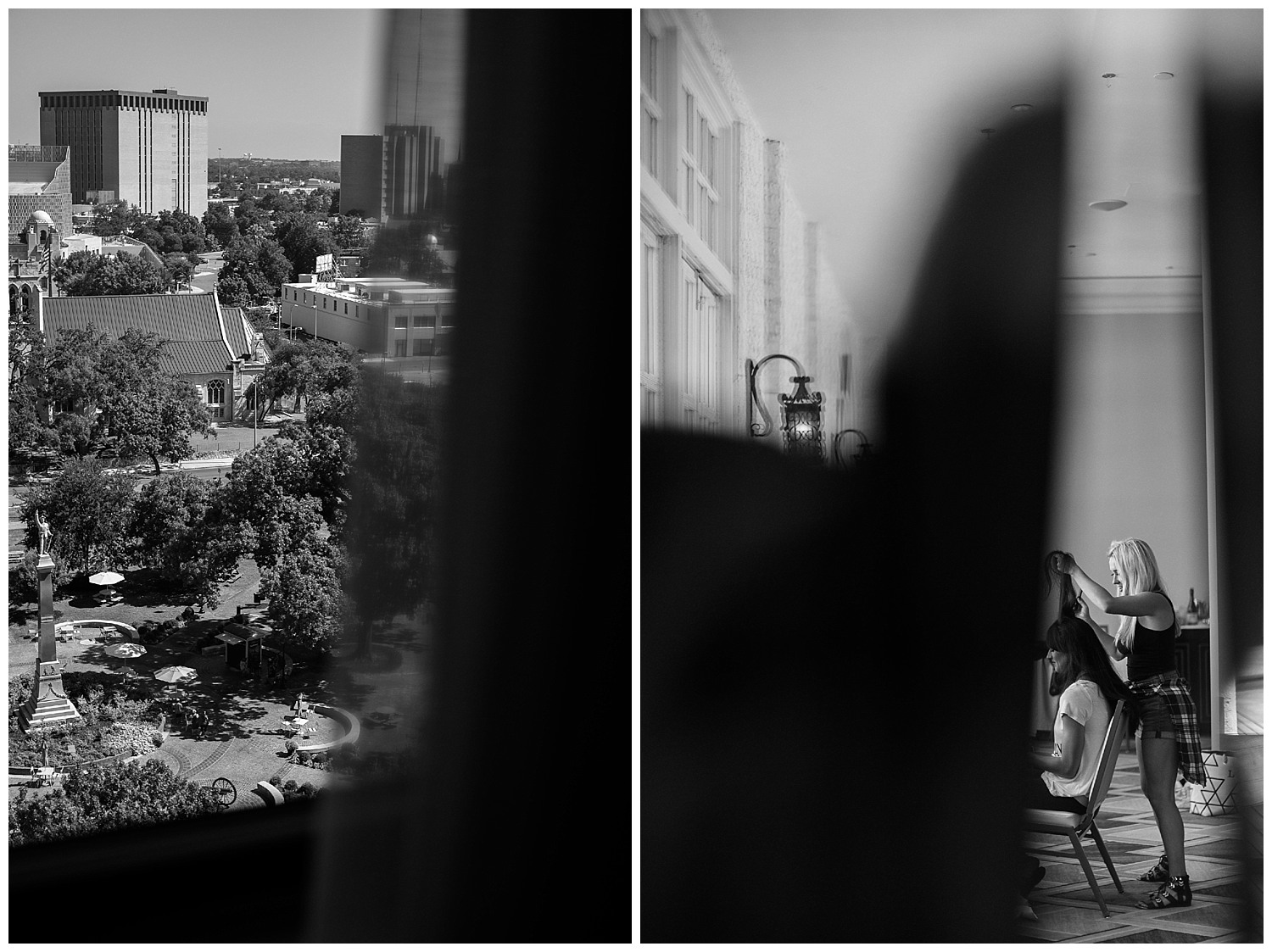 A peek through windows at a Wedding St Anthony Reception-Philip Thomas