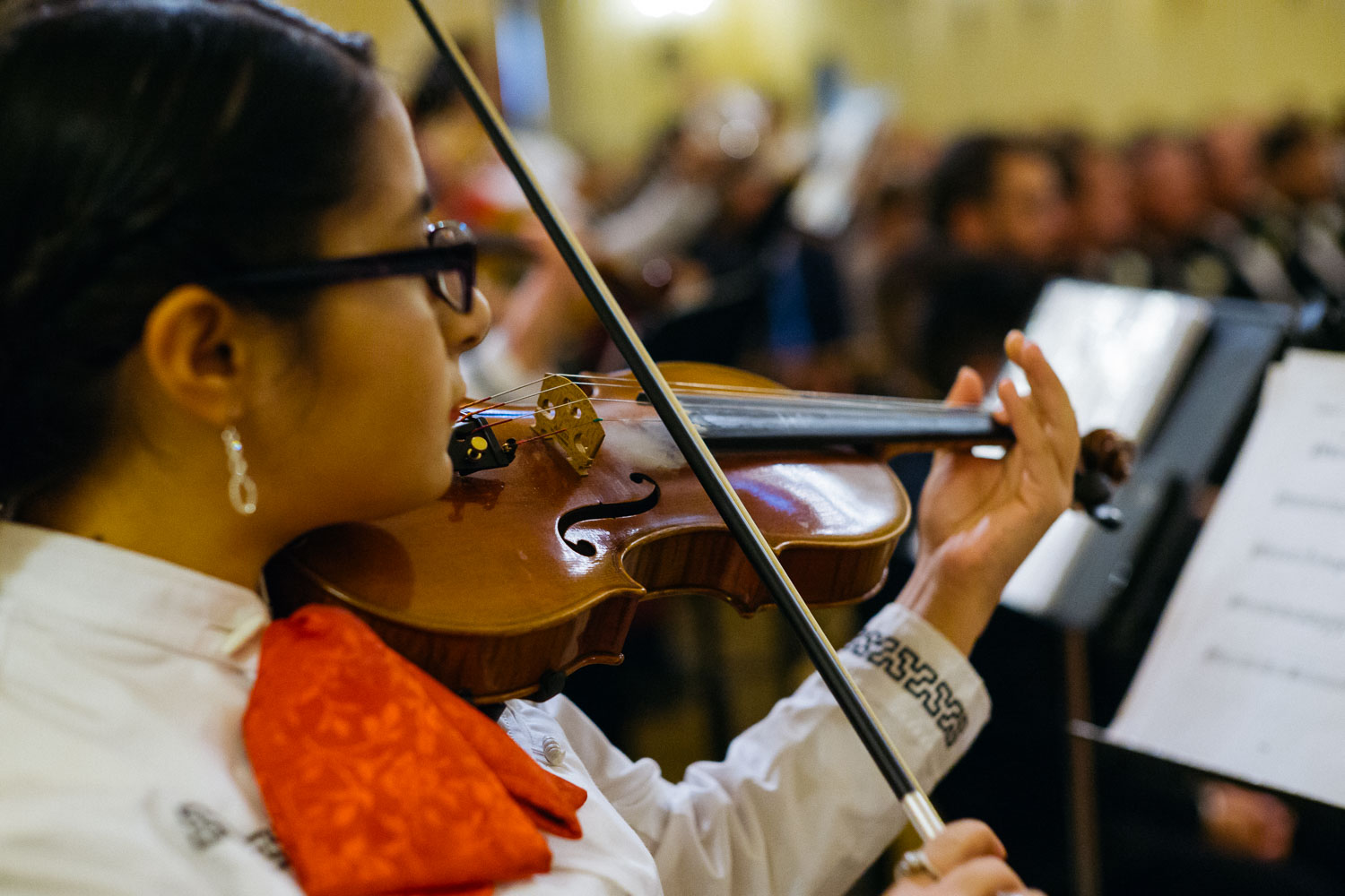 A mariachi band plays at the Mission Concepcion Wedding St Anthony Reception-Philip Thomas