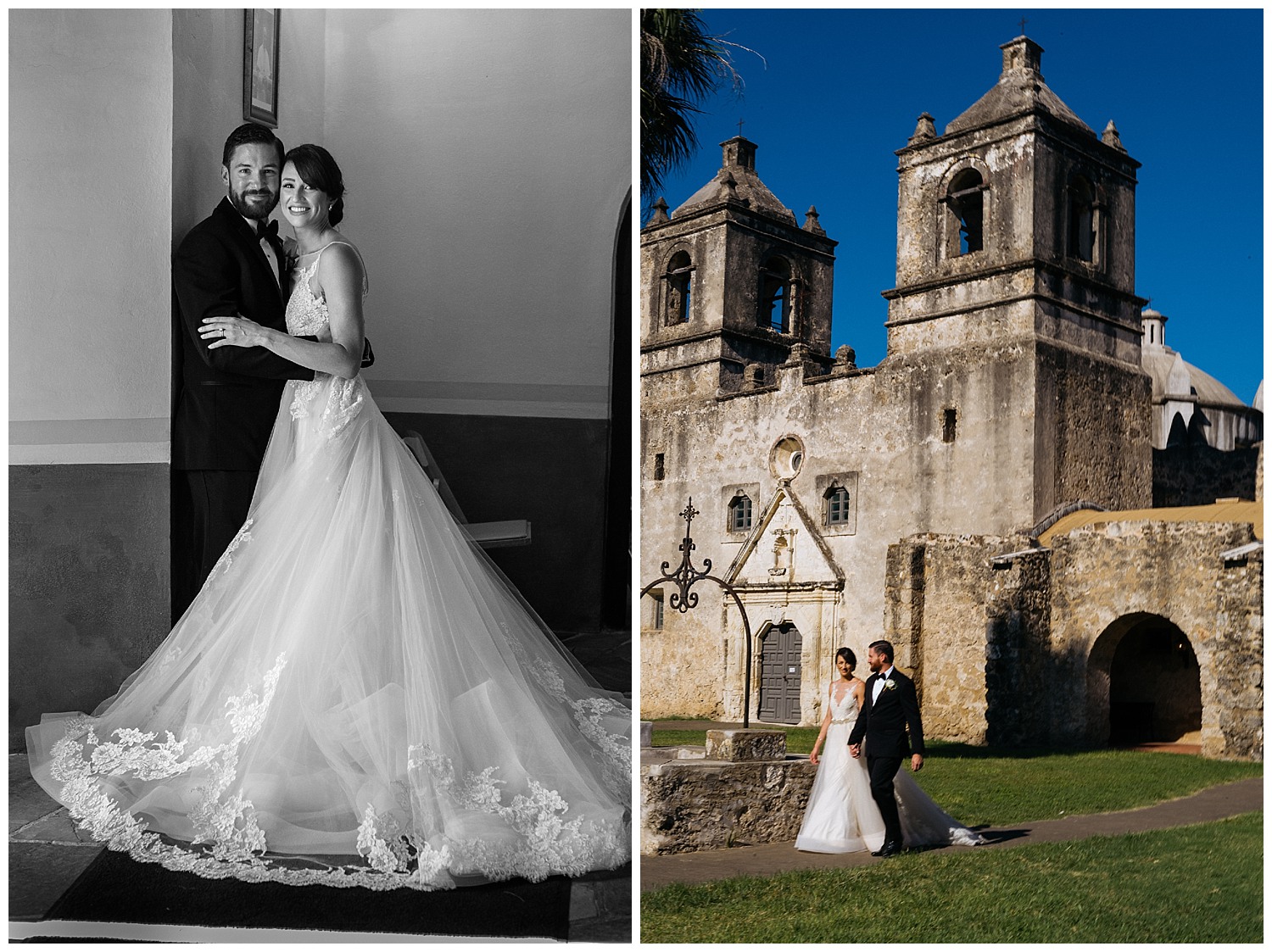 Mission Concepcion couple photos on wedding day Wedding St Anthony Reception-Philip Thomas