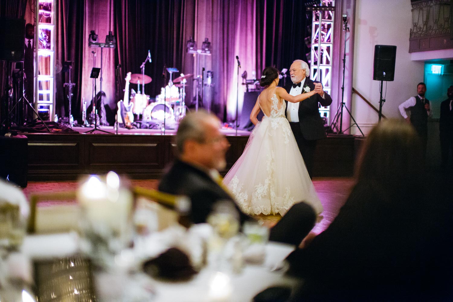 Deedra, Bride with father first dance Wedding St Anthony Reception-Philip Thomas