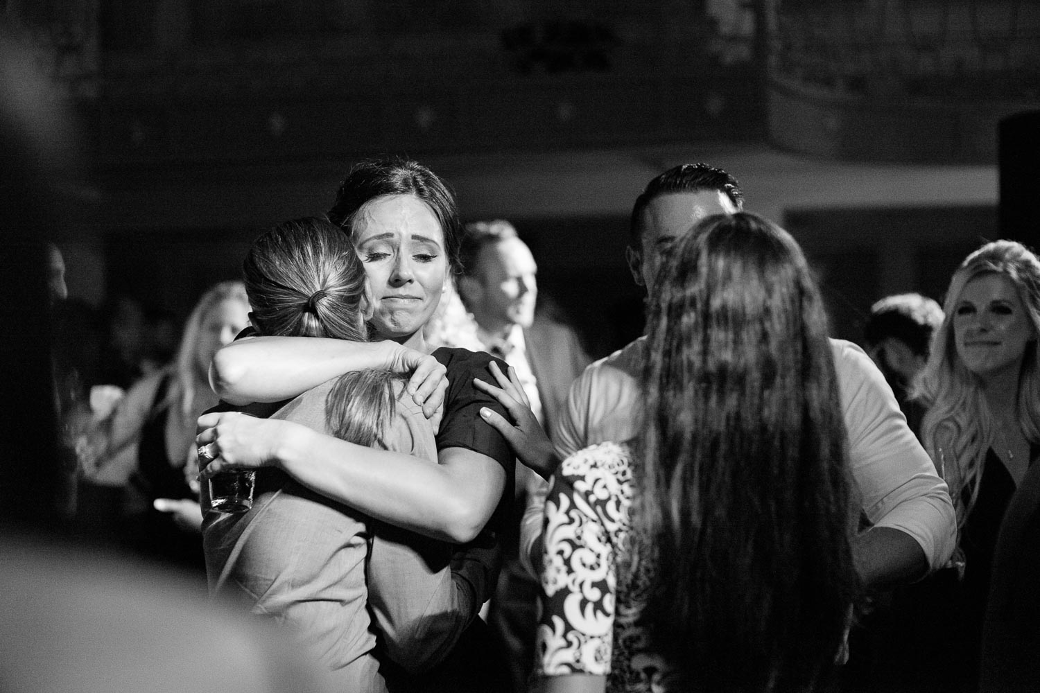 Emotional moment between friends at a Wedding St Anthony Reception-Philip Thomas