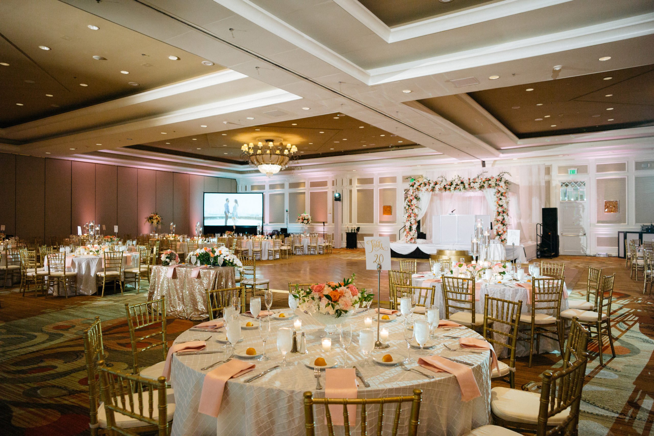 Details of wedding reception Hindu Jewish fusion wedding Sugar Land Marriott Hotel Texas-078