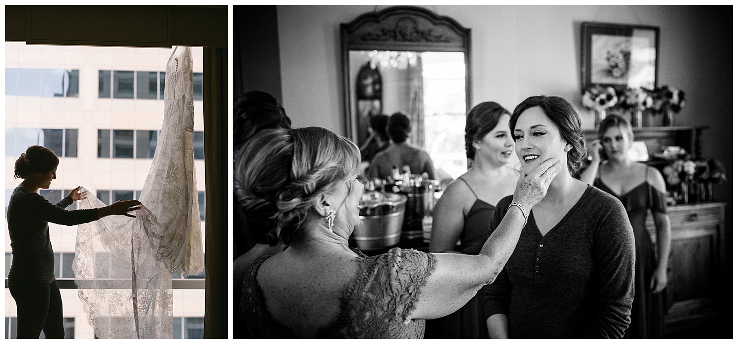 Mother of the groom gently caresses bride at JW Marriott Austin Wedding Photos-Philip Thomas1-Barr Mansion Austin Wedding Photos-Philip Thomas