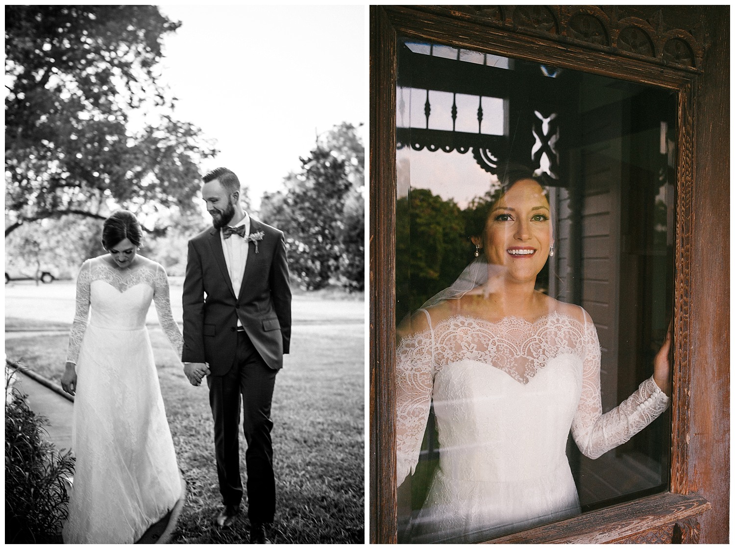 Couple just married and bridal portrait -Barr Mansion Austin Wedding Photos-Philip Thomas