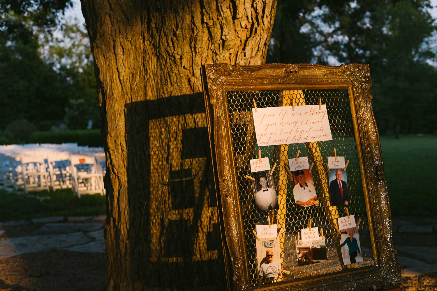 A remembrance board Barr Mansion Austin Wedding Photos-Philip Thomas