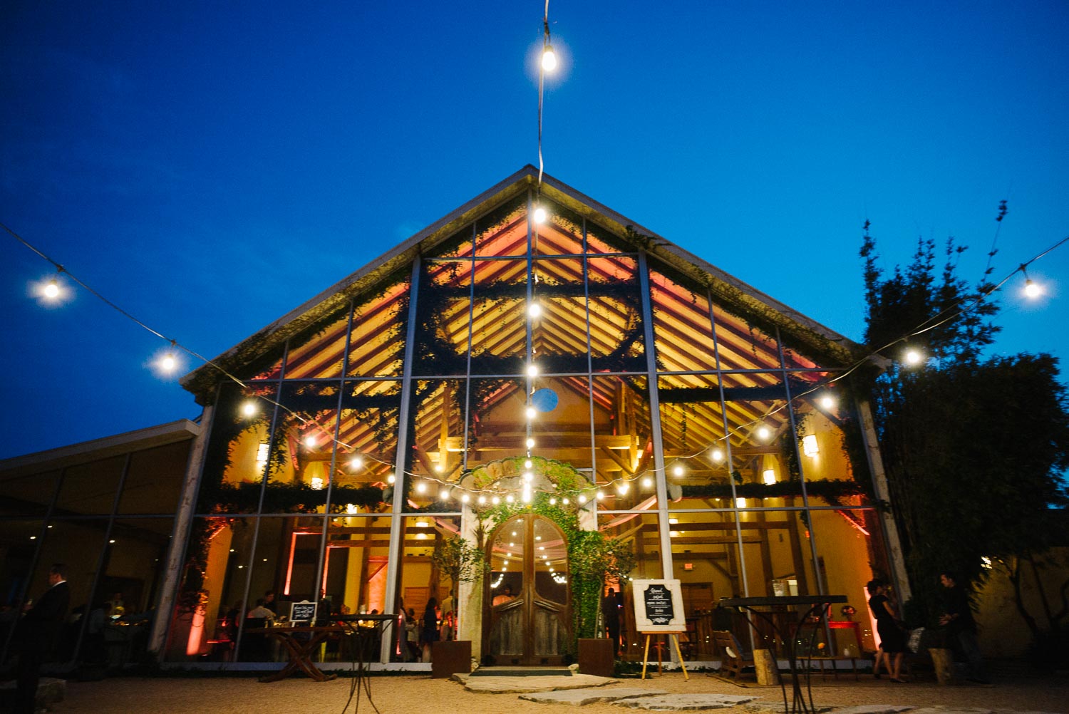 Dusk exterior shot of Barr Mansion Austin Wedding Photos-Philip Thomas