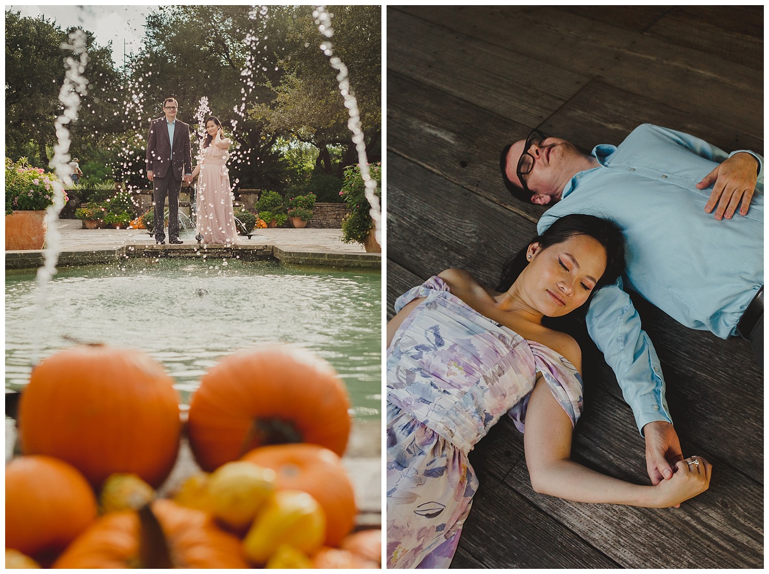 San Antonio Botanical Gardens Engagement Photos