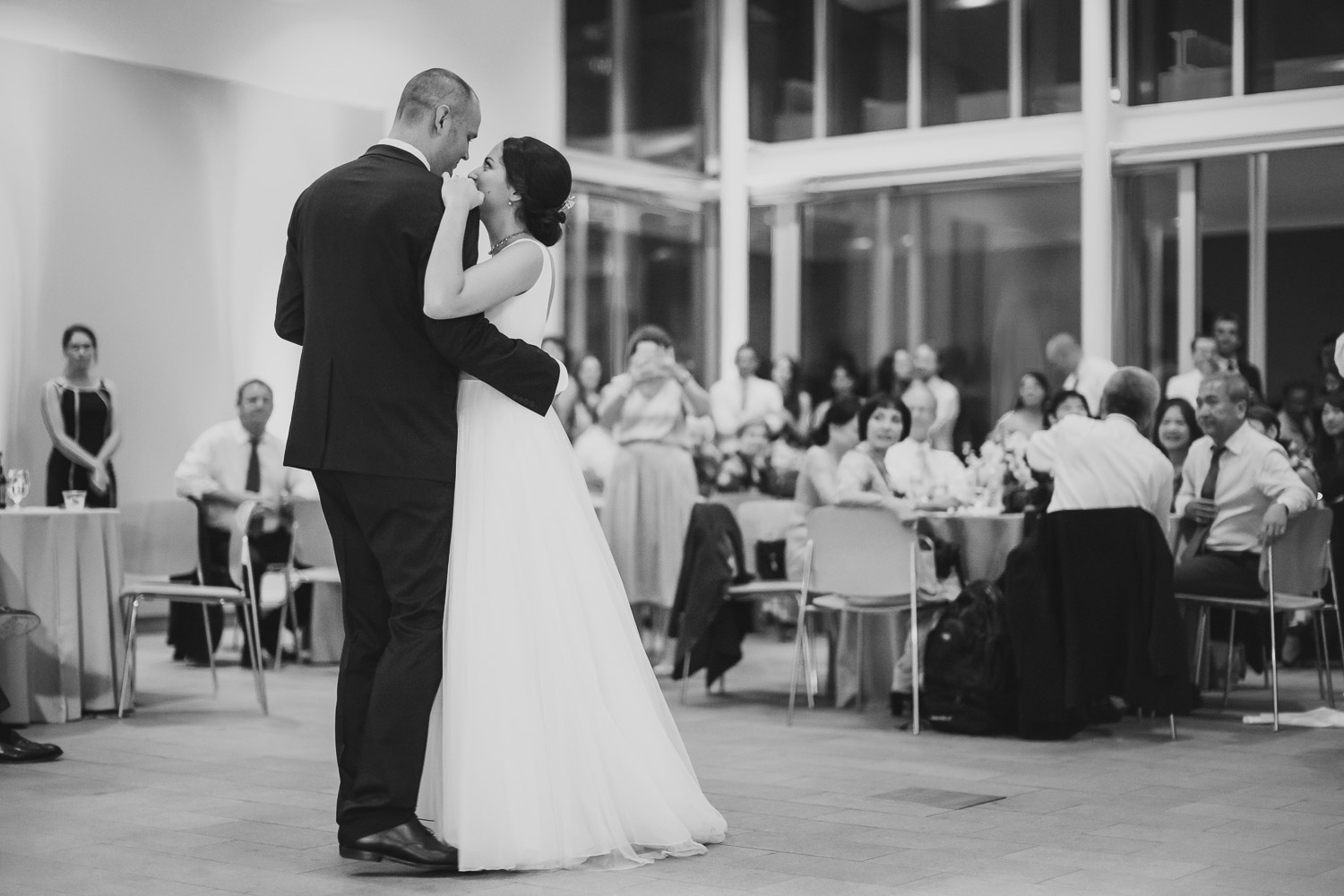 Couples first dance at Cherie Flores Garden Pavilion Wedding Hermann Park Houston Texas-Philip Thomas