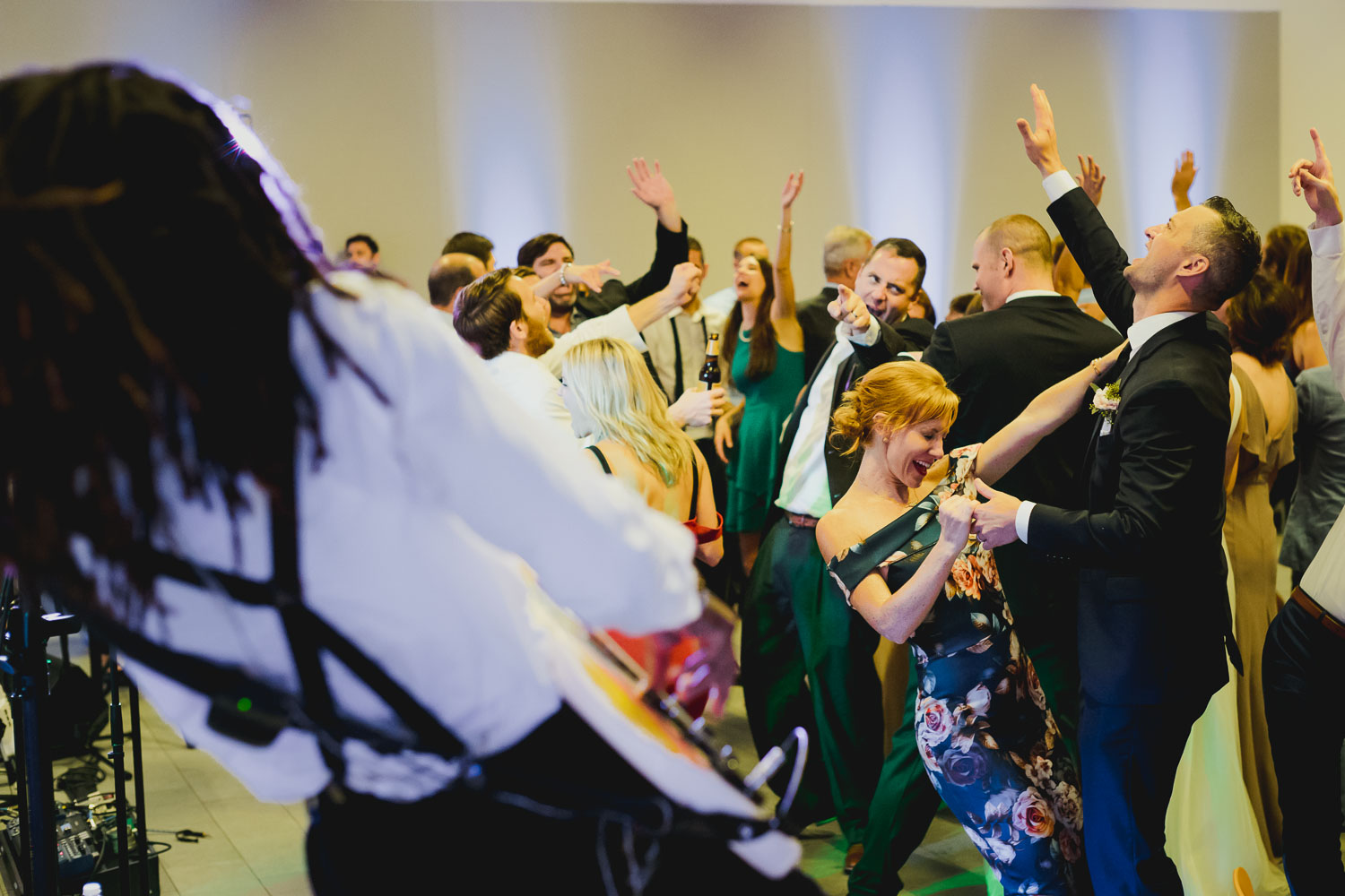 Reception dancing at Cherie Flores Garden Pavilion Wedding Hermann Park Houston Texas-Philip Thomas