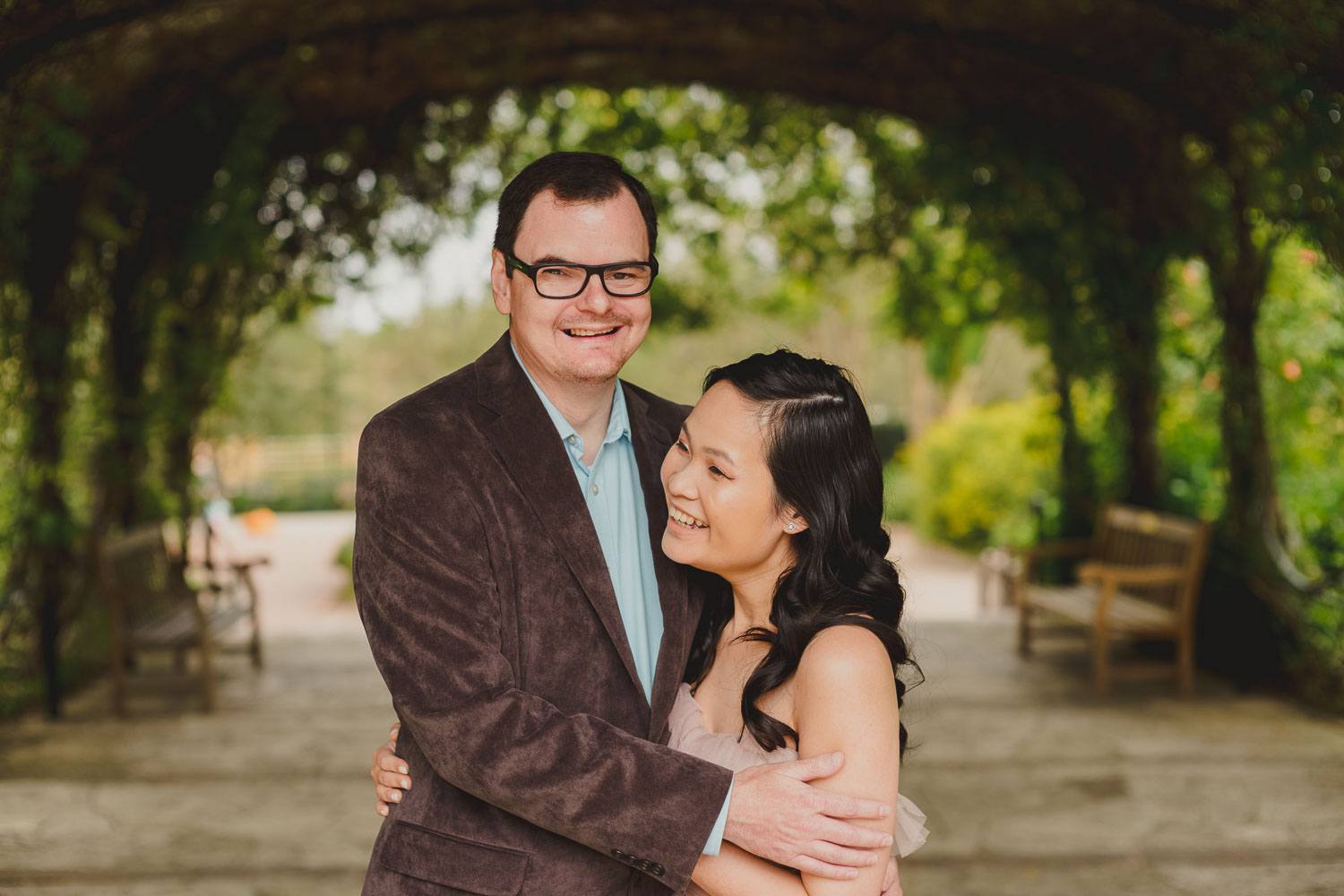 San Antonio Botanical Gardens Engagement Photos