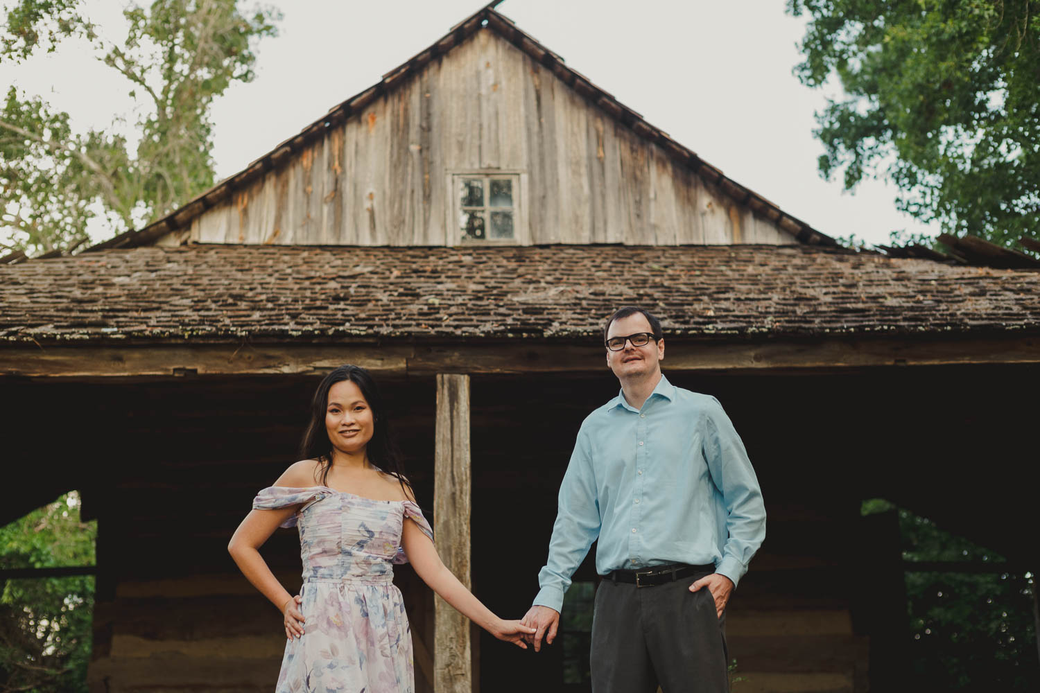 San Antonio Botanical Gardens Engagement Photos