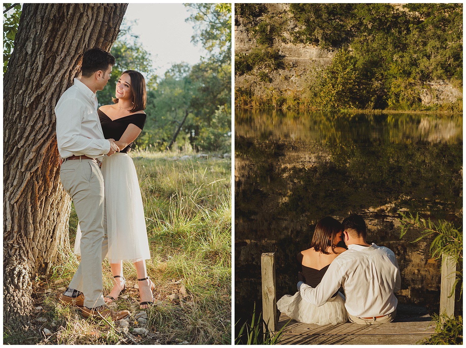 Jennifer and Eric's Hill Country engagement shoot in Hunt, Texas
