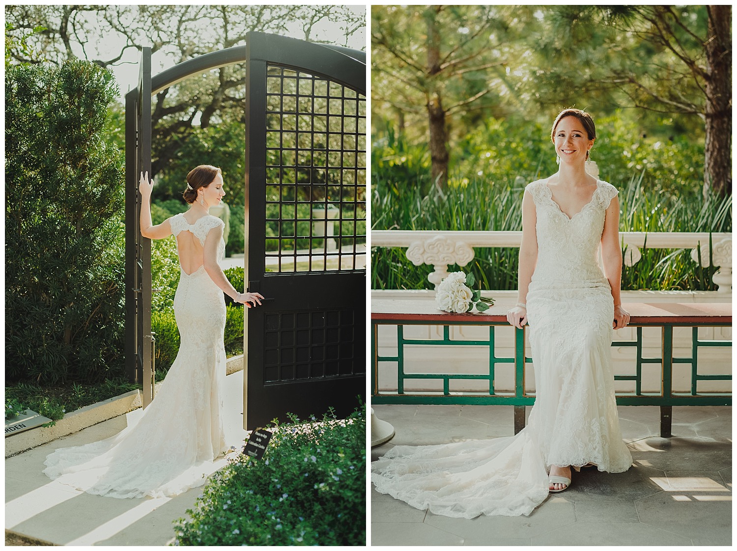 Bridal portraits of Katherine at Cherie Flores Garden Pavilion-Paniolo Ranch Wedding Reception-Philip Thomas