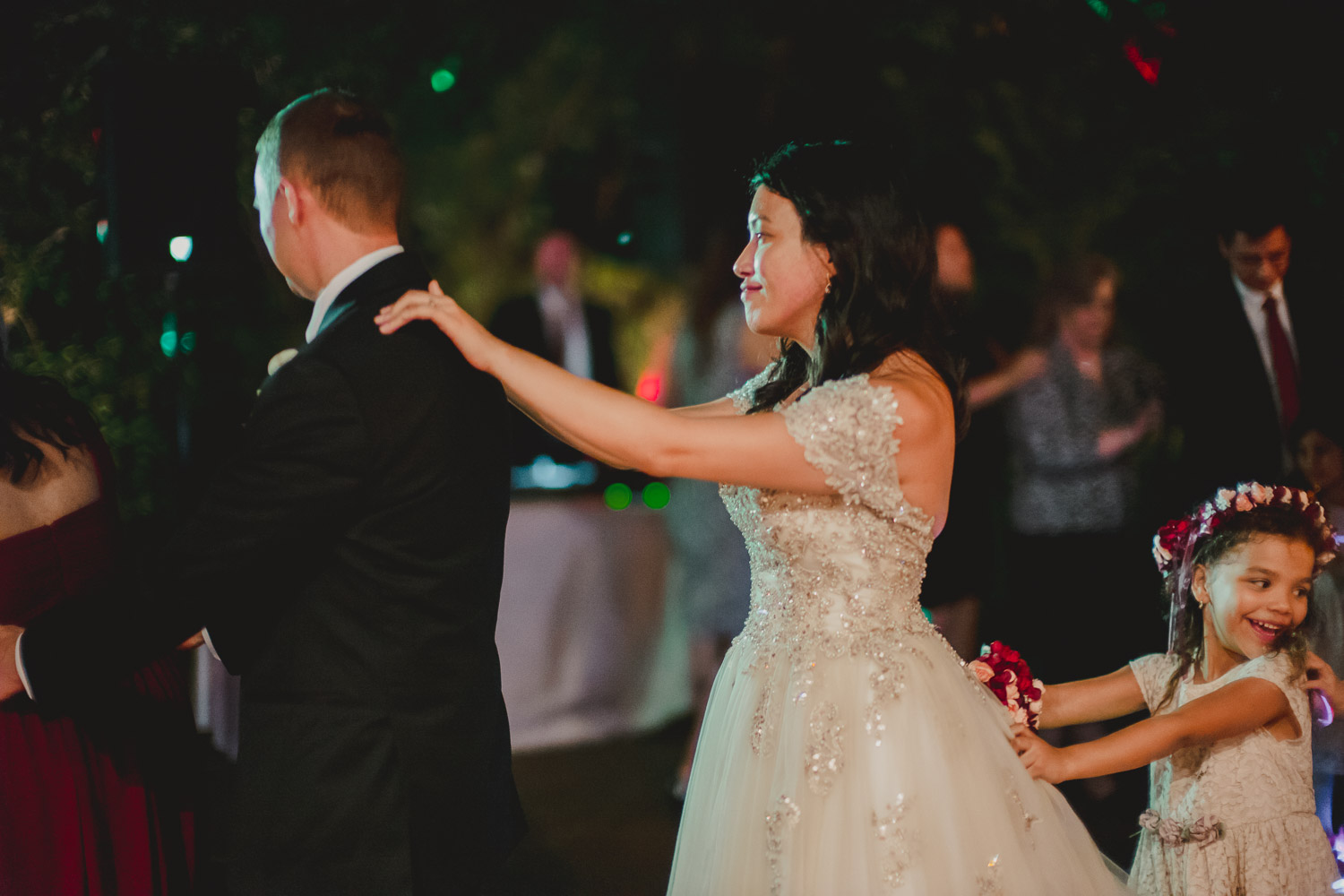 Follow the leader at a wedding reception Paesanos 1604 Wedding Reception-Philip Thomas