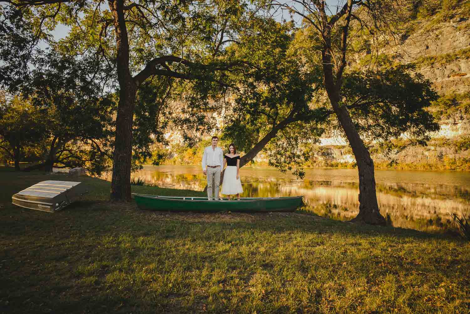 Jennifer and Eric's Hill Country engagement shoot in Hunt, Texas