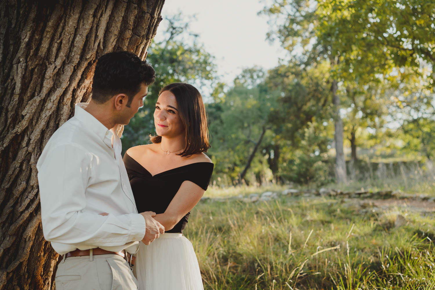 Jennifer and Eric's Hill Country engagement shoot in Hunt, Texas