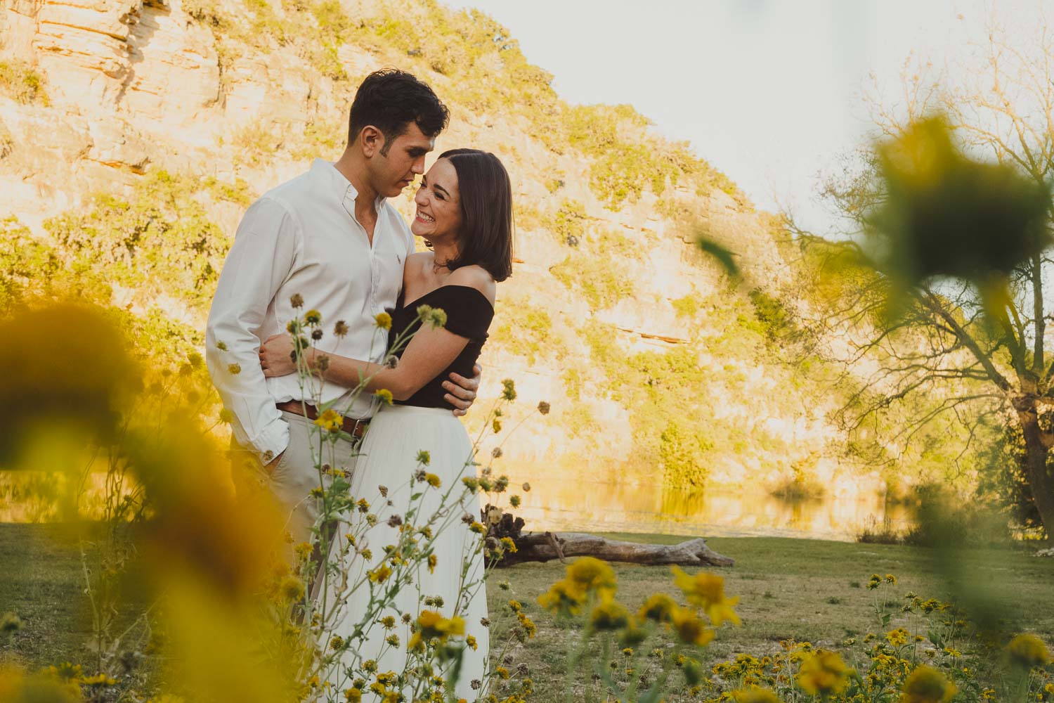 Jennifer and Eric's Hill Country engagement shoot in Hunt, Texas