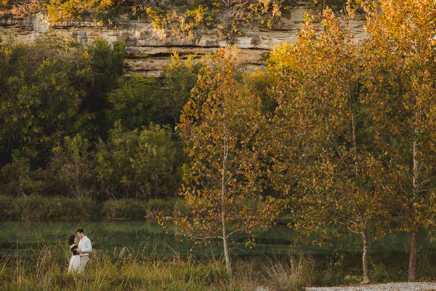 Jennifer and Eric's Hill Country engagement shoot in Hunt, Texas