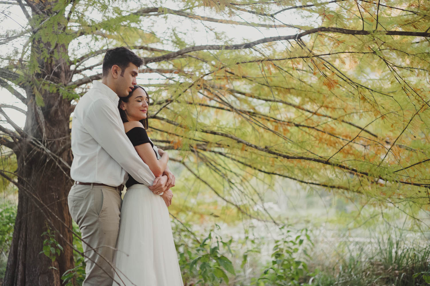Jennifer and Eric's Hill Country engagement shoot in Hunt, Texas