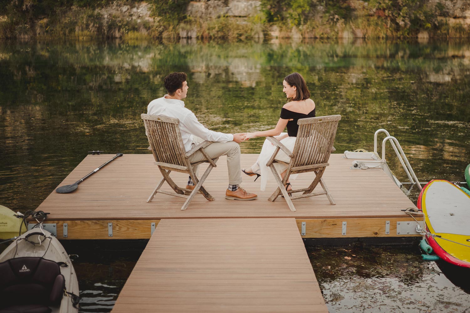 Jennifer and Eric's Hill Country engagement shoot in Hunt, Texas