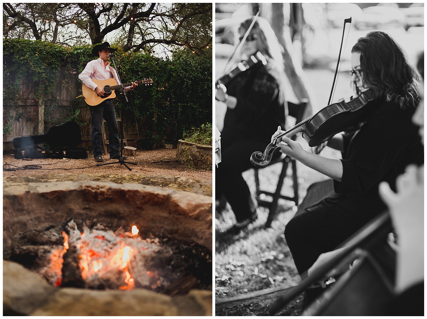 Musicians at RUSTIC BARN WEDDING at VISTA WEST RANCH DRIPPING SPRINGS _ BRANDI + AJ-33