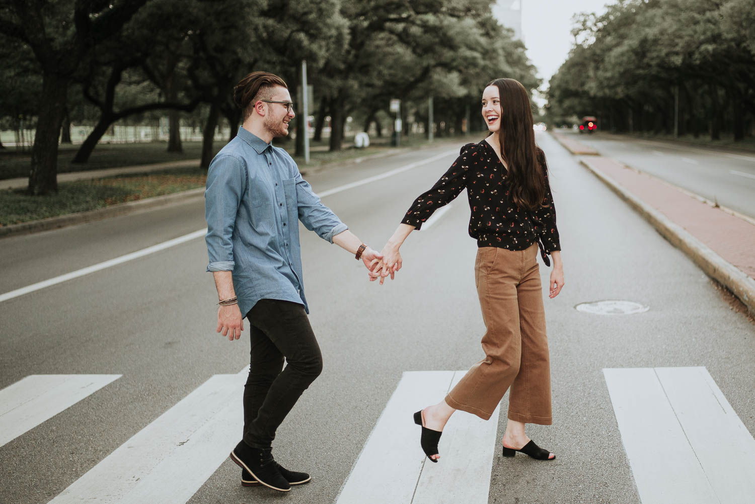 MFAH sculpture garden + Hermann Park Engagement _ Nadia + Evan-Wedding photographer-Philip Thomas-013