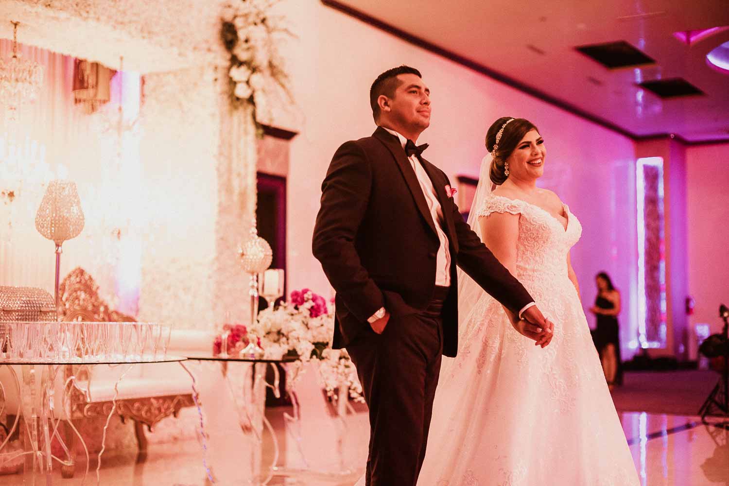 Clarissa and Eric Villa De Palmer, McAllen decor wedding reception