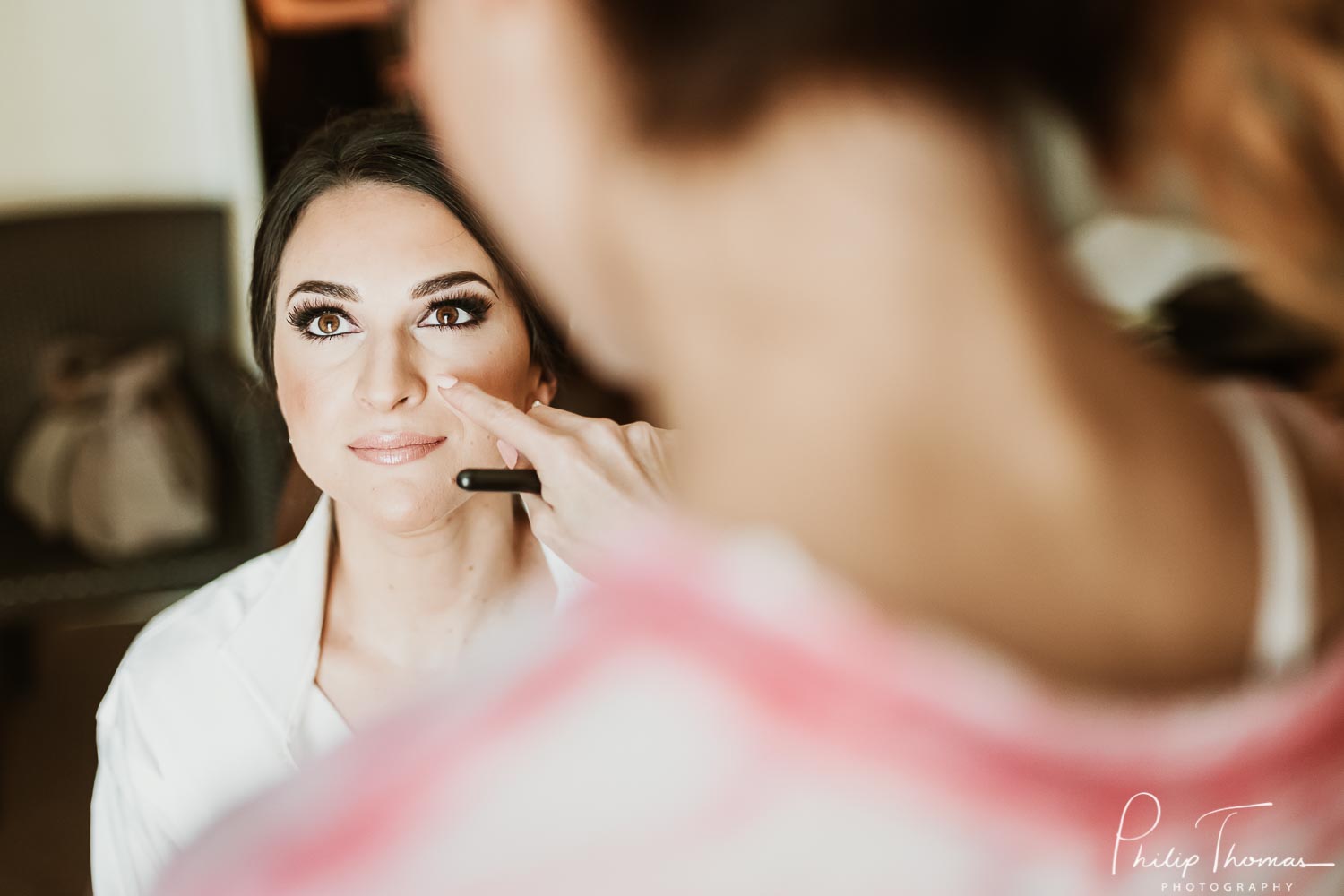 Getting ready for a wedding day at the Westin Riverwalk Alanna and David's magnificent wedding day