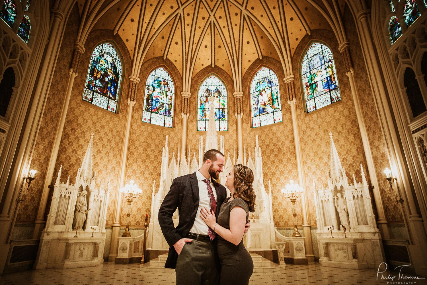 Sacred Heart Chapel San Antonio Engagement photos - Philip Thomas Photography