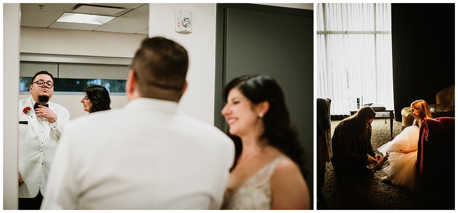 Bride arrives at mcgovern centennial gardens - Andrea+Alex-L1002446-Philip Thomas Photography