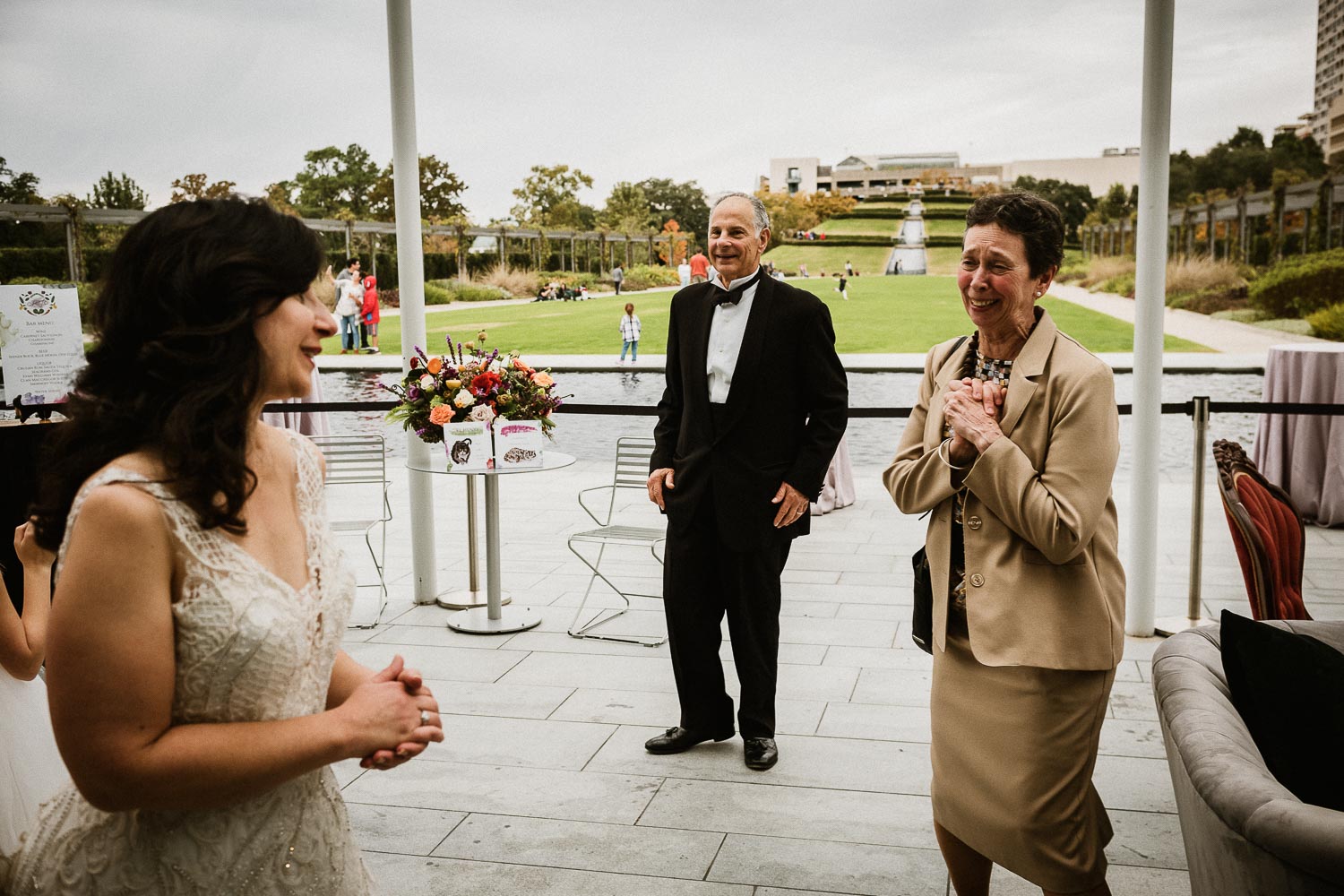 Bride arrives at mcgovern centennial gardens - Andrea+Alex-L1002446-Philip Thomas Photography