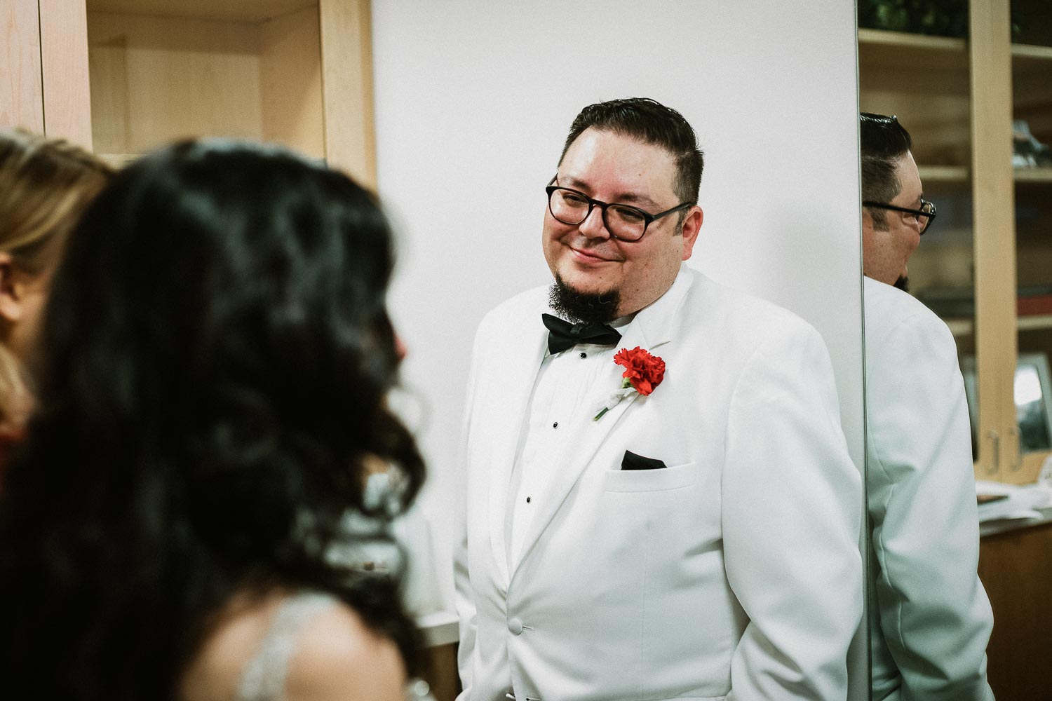 Bride arrives at mcgovern centennial gardens - Andrea+Alex-L1002446-Philip Thomas Photography