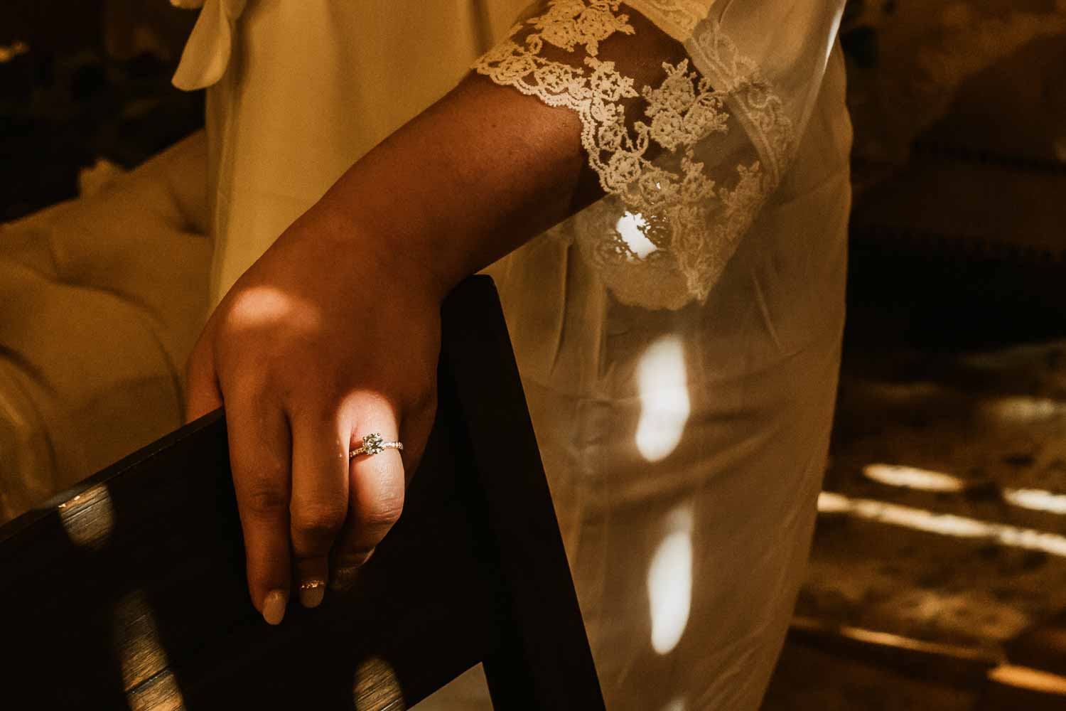 Andrea's ring sparkles in the light -02 The Chandelier of Gruene Wedding Photos -2019-01-09_0001-Philip Thomas Photography