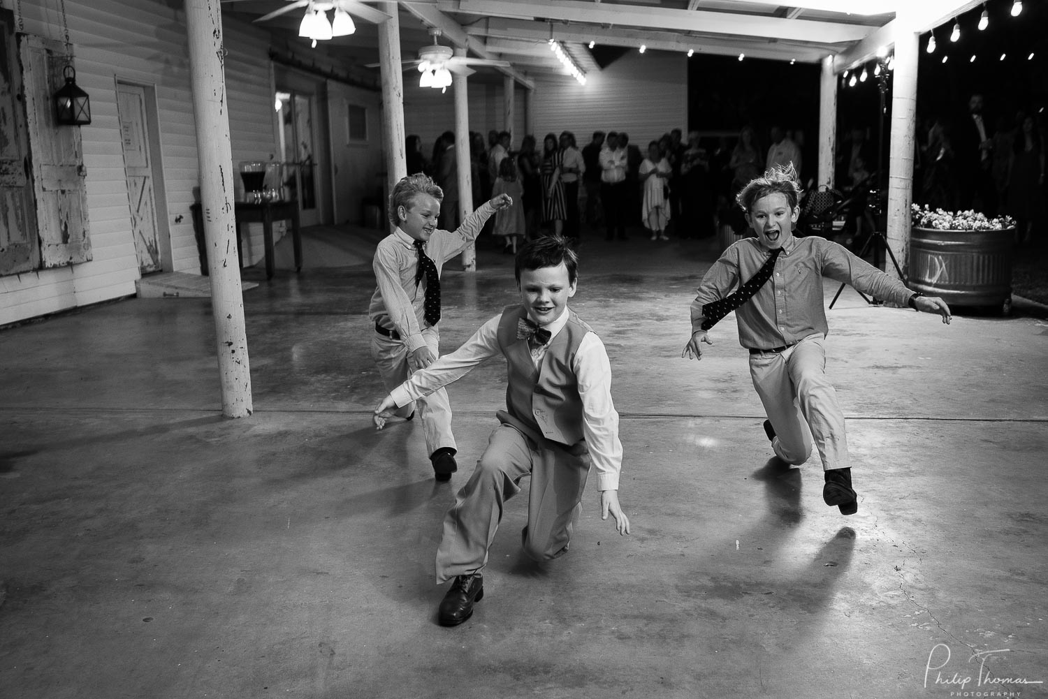 Kids play and dance reception The Grand Texana Wedding Barr Minta + Phillip -