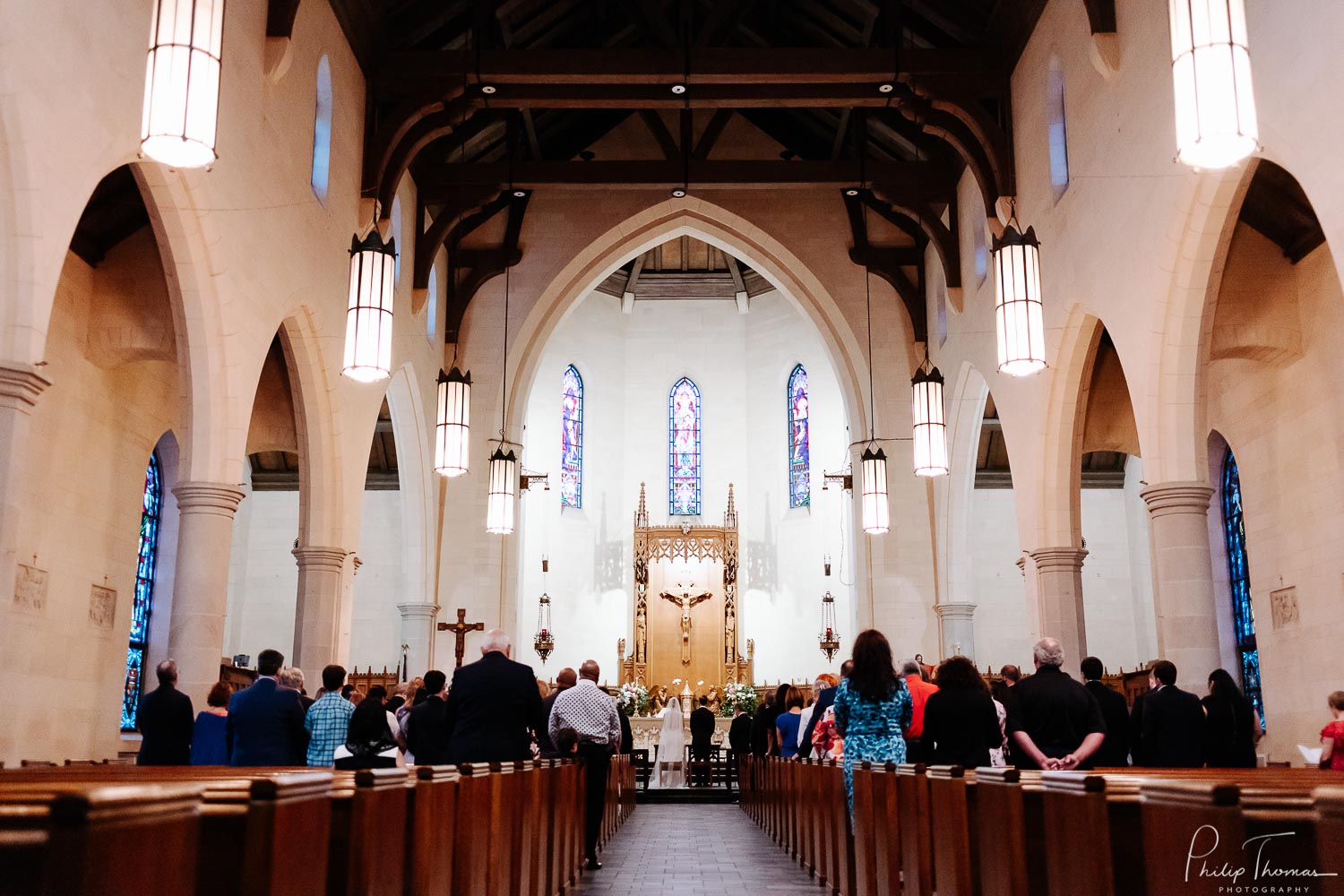 Wedding-ceremony-at-Holy-Rosary-Catholic-Church-and-reception-in-houston-Texas-Leica-photographer-Philip-Thomas-Photography