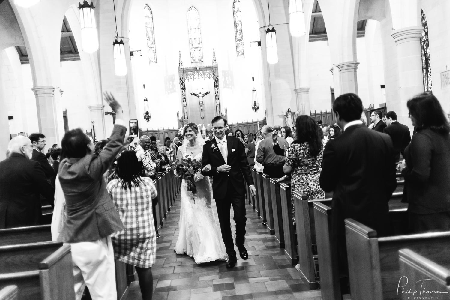 Wedding-ceremony-at-Holy-Rosary-Catholic-Church-and-reception-in-houston-Texas-Leica-photographer-Philip-Thomas-Photography