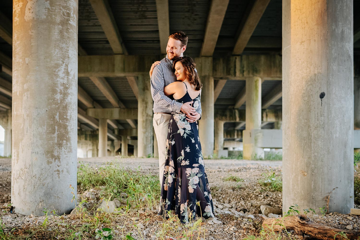 Jordan + Colters engagement session at Blanco River sunset in San Marcos and Blanco River Summer 2019 -Philip Thomas Photography