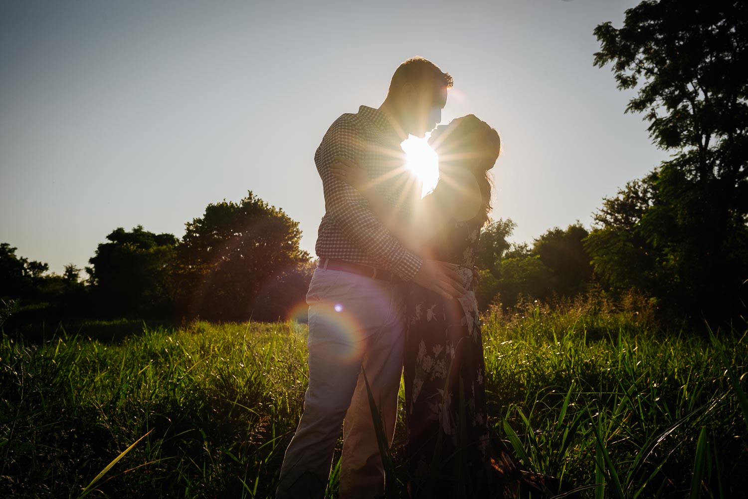 Jordan + Colters engagement session at Blanco River sunset in San Marcos and Blanco River Summer 2019 -Philip Thomas Photography