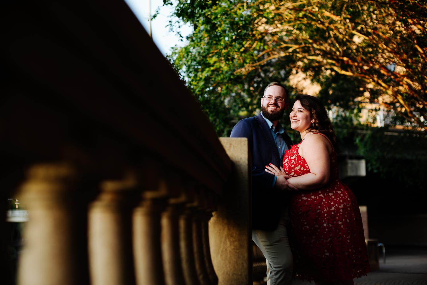 Luci and Bryans engagement session downtown Theater District Houston Texas-Philip Thomas Photography