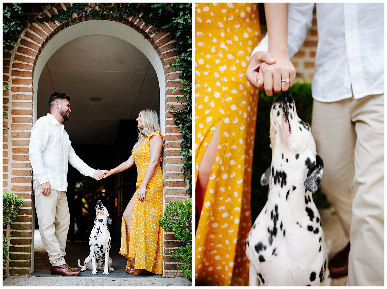 6 Lacey and Chris engagement s Black Labrador Pub Houston Texas ession at -Philip Thomas Photography